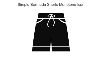 Simple Bermuda Shorts Monotone Icon In Powerpoint Pptx Png And Editable Eps Format