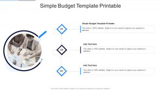 Simple Budget Template Printable In Powerpoint And Google Slides Cpb