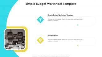 Simple Budget Worksheet Template In Powerpoint And Google Slides Cpb