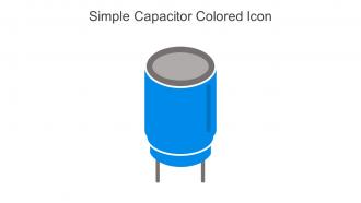 Simple Capacitor Colored Icon In Powerpoint Pptx Png And Editable Eps Format