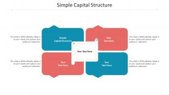Simple capital structure ppt powerpoint presentation summary aids cpb