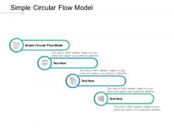 Simple circular flow model ppt powerpoint presentation layouts samples cpb