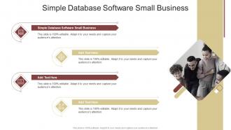Simple Database Software Small Business In Powerpoint And Google Slides Cpb