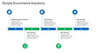 Simple Ecommerce Solutions In Powerpoint And Google Slides Cpb
