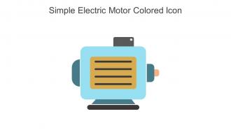 Simple Electric Motor Colored Icon In Powerpoint Pptx Png And Editable Eps Format