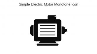 Simple Electric Motor Monotone Icon In Powerpoint Pptx Png And Editable Eps Format
