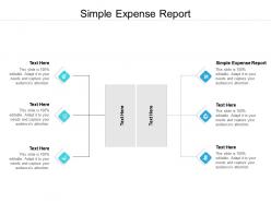 Simple expense report ppt powerpoint presentation professional information cpb