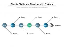 Simple Fishbone Timeline With 6 Years