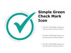 Simple green check mark icon