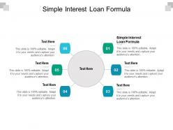 Simple interest loan formula ppt powerpoint presentation infographic template skills cpb