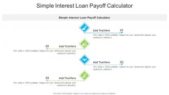 Simple Interest Loan Payoff Calculator In Powerpoint And Google Slides Cpb