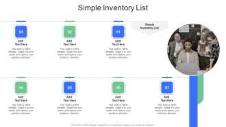 Simple Inventory List In Powerpoint And Google Slides Cpb