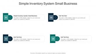 Simple Inventory System Small Business In Powerpoint And Google Slides Cpb