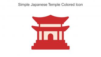 Simple Japanese Temple Colored Icon In Powerpoint Pptx Png And Editable Eps Format