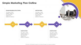Simple Marketing Plan Outline In Powerpoint And Google Slides Cpb