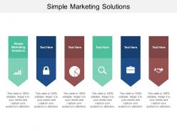 Simple marketing solutions ppt powerpoint presentation summary inspiration cpb