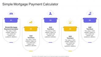 Simple Mortgage Payment Calculator In Powerpoint And Google Slides Cpb