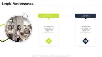 Simple Plan Insurance In Powerpoint And Google Slides Cpb