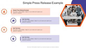 Simple Press Release Example In Powerpoint And Google Slides Cpb