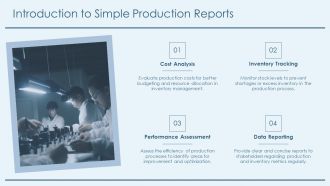 Simple Production Report For Inventory And Cost Control PPT Designs AT Professionally Engaging