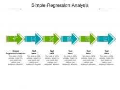Simple regression analysis ppt powerpoint presentation model design ideas cpb