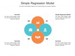 Simple regression model ppt powerpoint presentation outline clipart images cpb