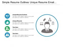 Simple resume outlines unique resume email task management cpb