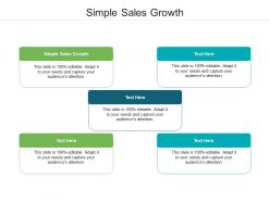 Simple sales growth ppt powerpoint presentation gallery inspiration cpb
