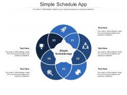 Simple schedule app ppt powerpoint presentation gallery rules cpb