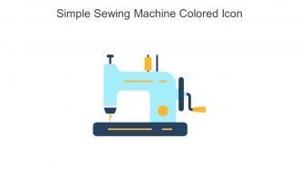 Simple Sewing Machine Colored Icon In Powerpoint Pptx Png And Editable Eps Format