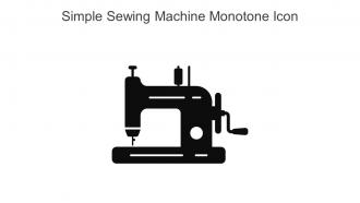 Simple Sewing Machine Monotone Icon In Powerpoint Pptx Png And Editable Eps Format
