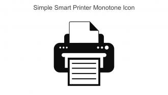 Simple Smart Printer Monotone Icon In Powerpoint Pptx Png And Editable Eps Format