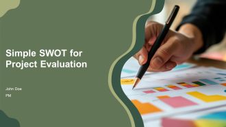 Simple SWOT For Project Evaluation PPT Mockup AT