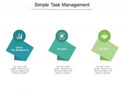 Simple task management ppt powerpoint presentation model format cpb