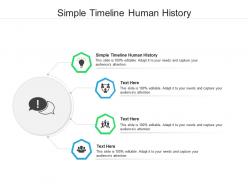 Simple timeline human history ppt powerpoint presentation gallery show cpb
