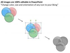 Simple venn diagram powerpoint template slide