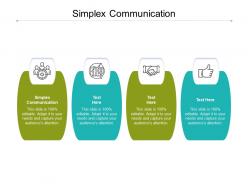 Simplex communication ppt powerpoint presentation infographic template rules cpb