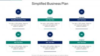 Simplified Business Plan In Powerpoint And Google Slides Cpb