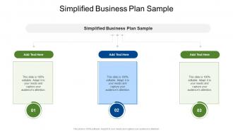 Simplified Business Plan Sample In Powerpoint And Google Slides Cpb