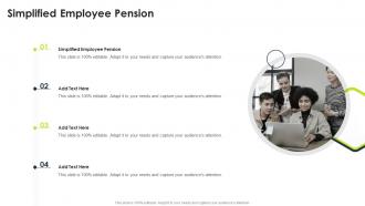 Simplified Employee Pension In Powerpoint And Google Slides Cpb