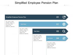 Simplified employee pension plan ppt powerpoint presentation icon styles cpb
