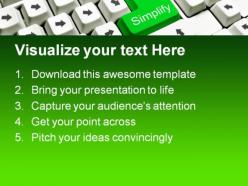 Simplify concept computer powerpoint templates and powerpoint backgrounds 0711