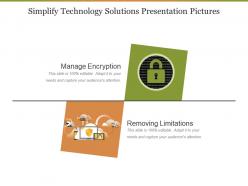 Simplify technology solutions presentation pictures