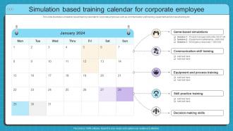 Simulation Based Training Calendar Simulation Based Training Program For Hands On Learning DTE SS