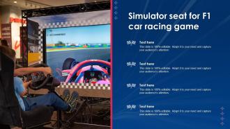 Simulator Seat For F1 Car Racing Game
