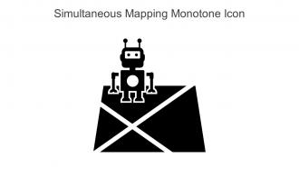 Simultaneous Mapping Monotone Icon In Powerpoint Pptx Png And Editable Eps Format