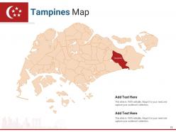 Singapore country and states map powerpoint template