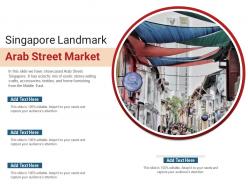 Singapore landmark arab street market powerpoint presentation ppt template