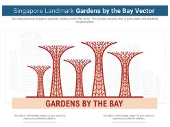 Singapore landmark gardens by the bay vector powerpoint presentation ppt template