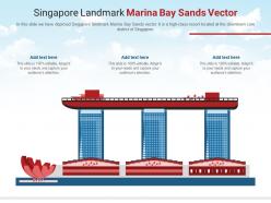 Singapore landmark marina bay sands vector powerpoint presentation ppt template